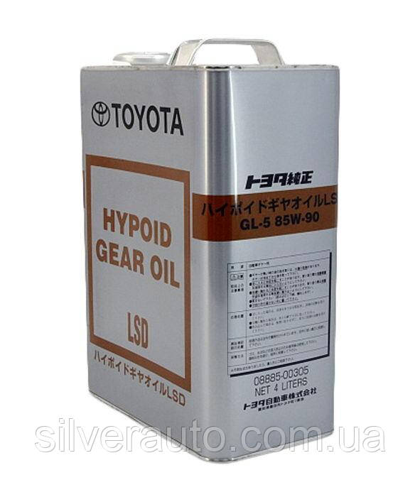 

Трансмиссионное масло Toyota Hypoid Gear Oil LSD 85W-90 4л