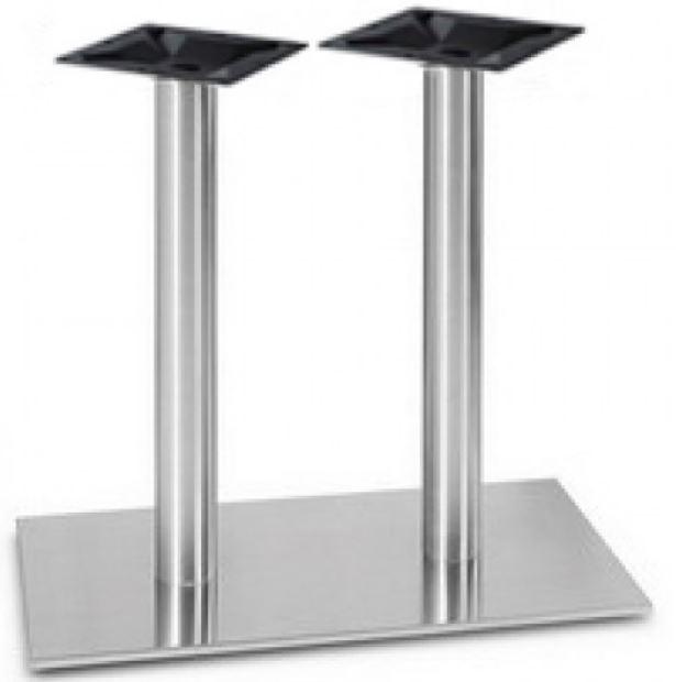 Опора для стола Тефу, нержавеющая сталь, высота 72 см, основание 40х70 см