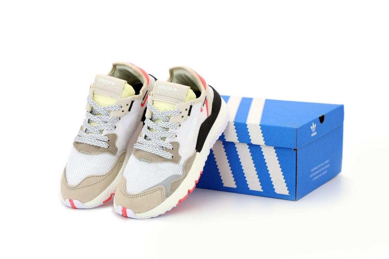 

Мужские кроссовки Adidas Nite Jogger White Grey Pink / Адидас Найт Джогер Белые Серые Розовые 45, Разные цвета