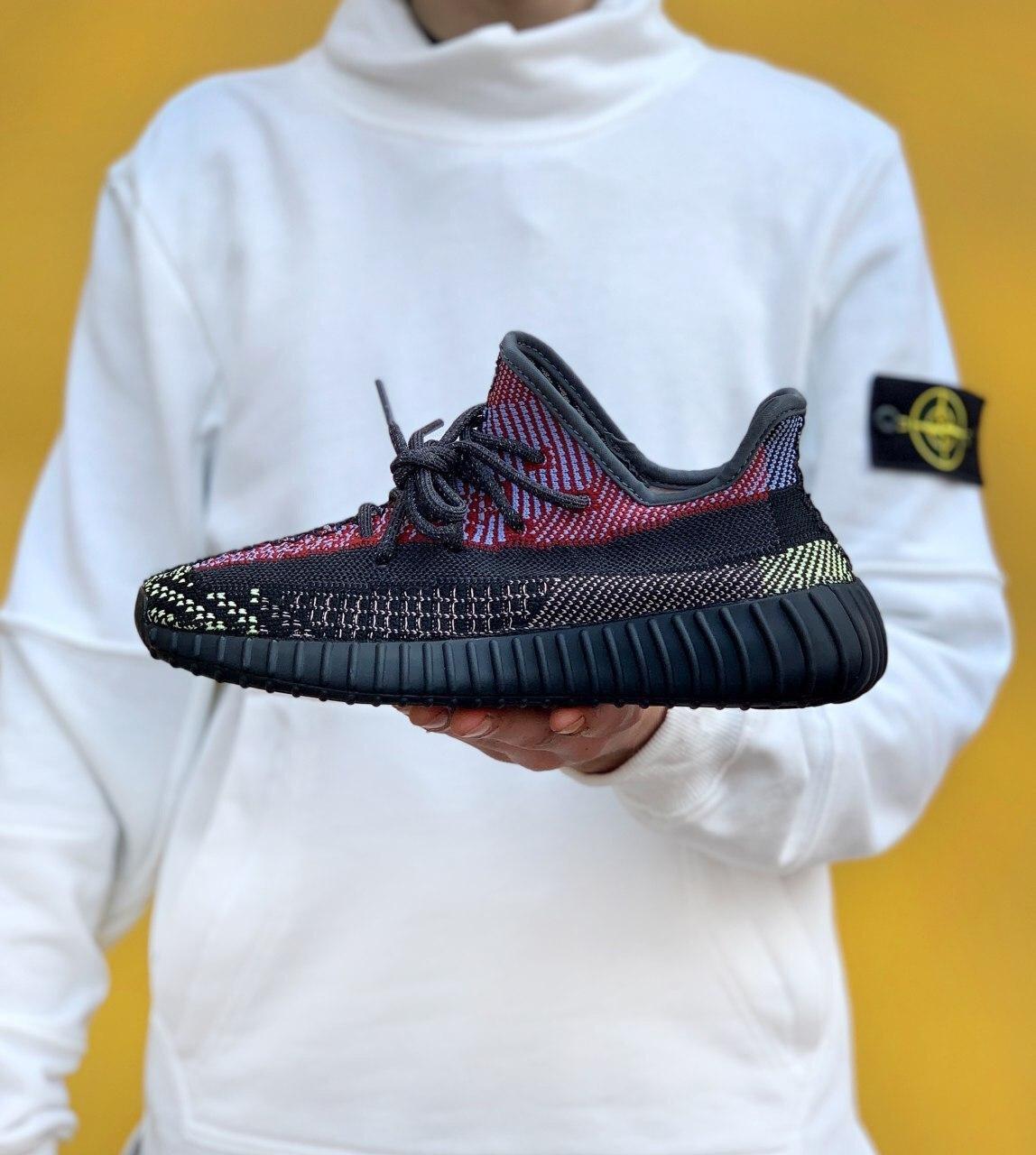 

Мужские кроссовки Adidas Yeezy Boost 350 V2 Black Multi / Адидас Изи Буст 350 В2 Черные Мульти, Черный