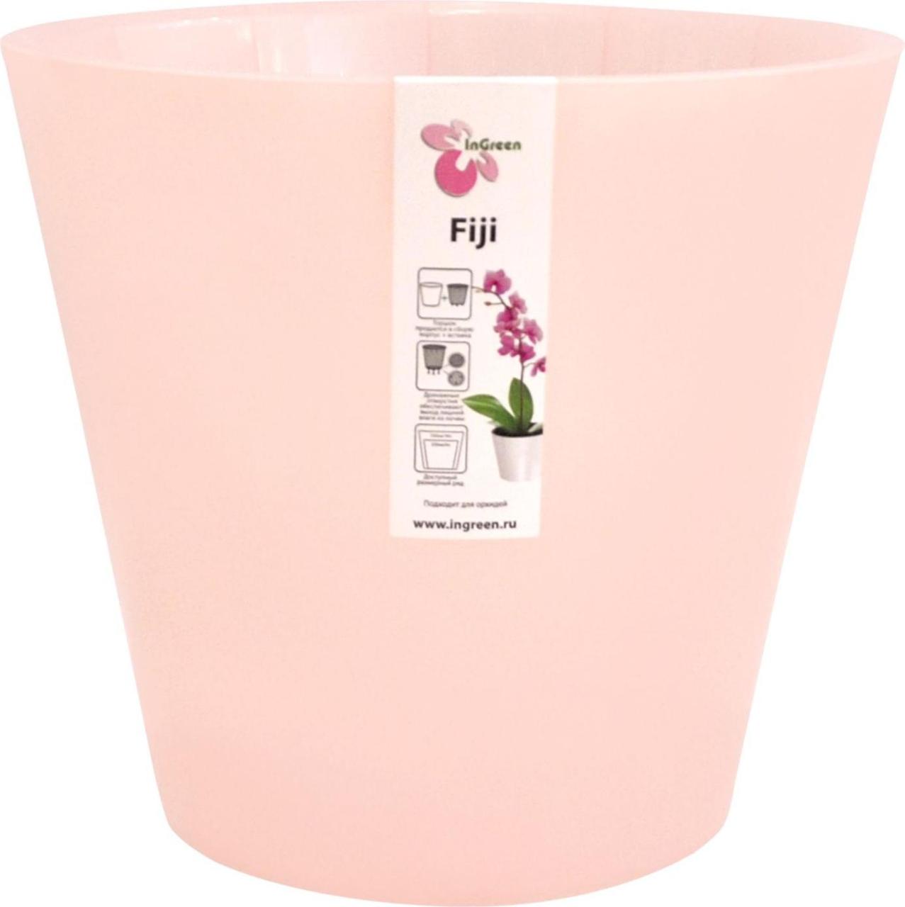Горщик для квітів Фіджі Орхид D 230 мм / 5 л рожевий перламутровий