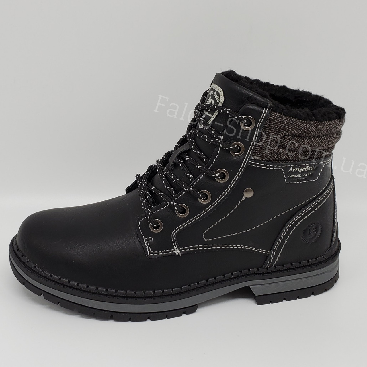 

Ботинки зимние женские, подростковые чёрные Arrigo Bello. 36(22.7см), Черный