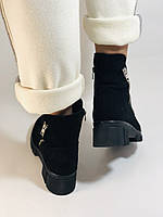 Mario Muzi Туреччина. Натуральне хутро. Жіночі зимові черевики. Натуральна замша. Розмір 37, фото 9