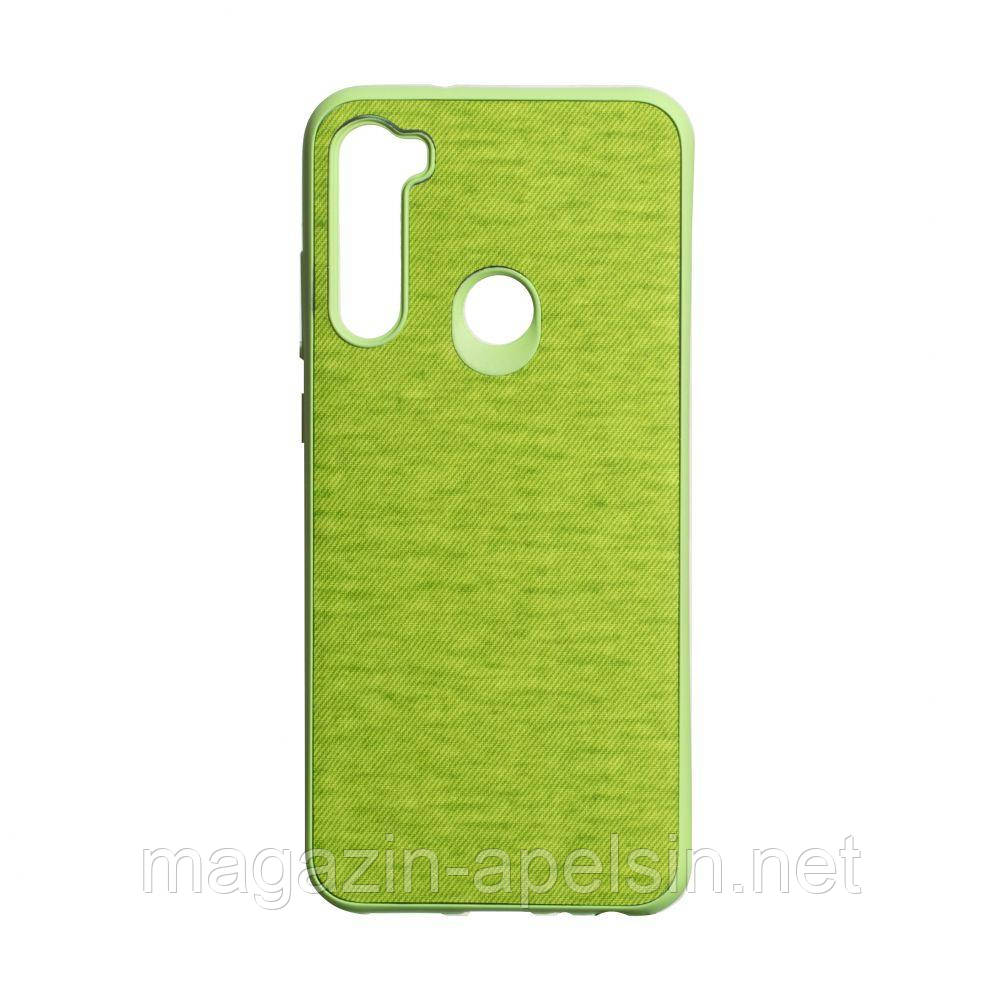 

Чехол - накладка для телефона Jeans for Xiaomi Redmi Note 8T зелёный, джинс/силикон, бампер для Xiaomi, Зеленый