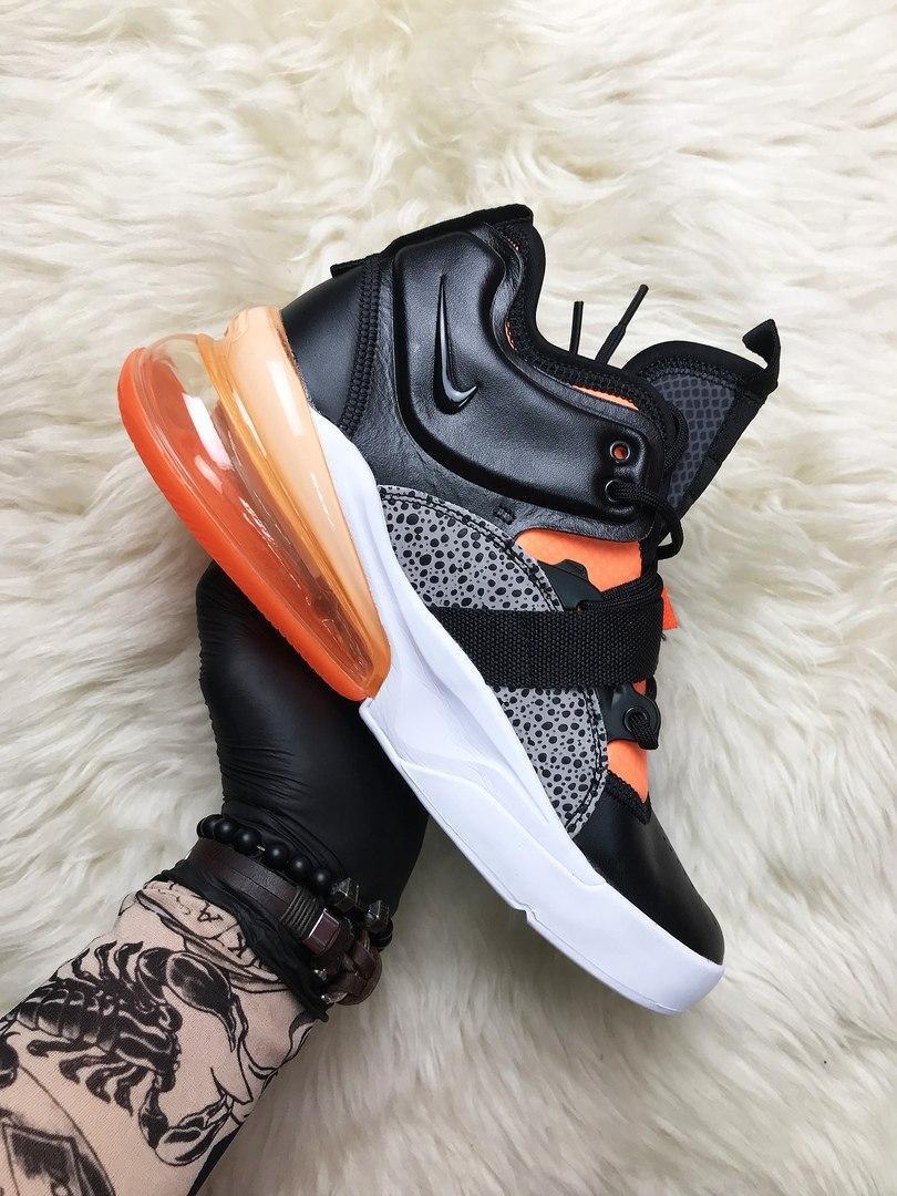 

Мужские кроссовки Nike Air Force 270 Black Orange / Найк Аир Форс 270 Черные Оранжевые, Черно-оранжевый