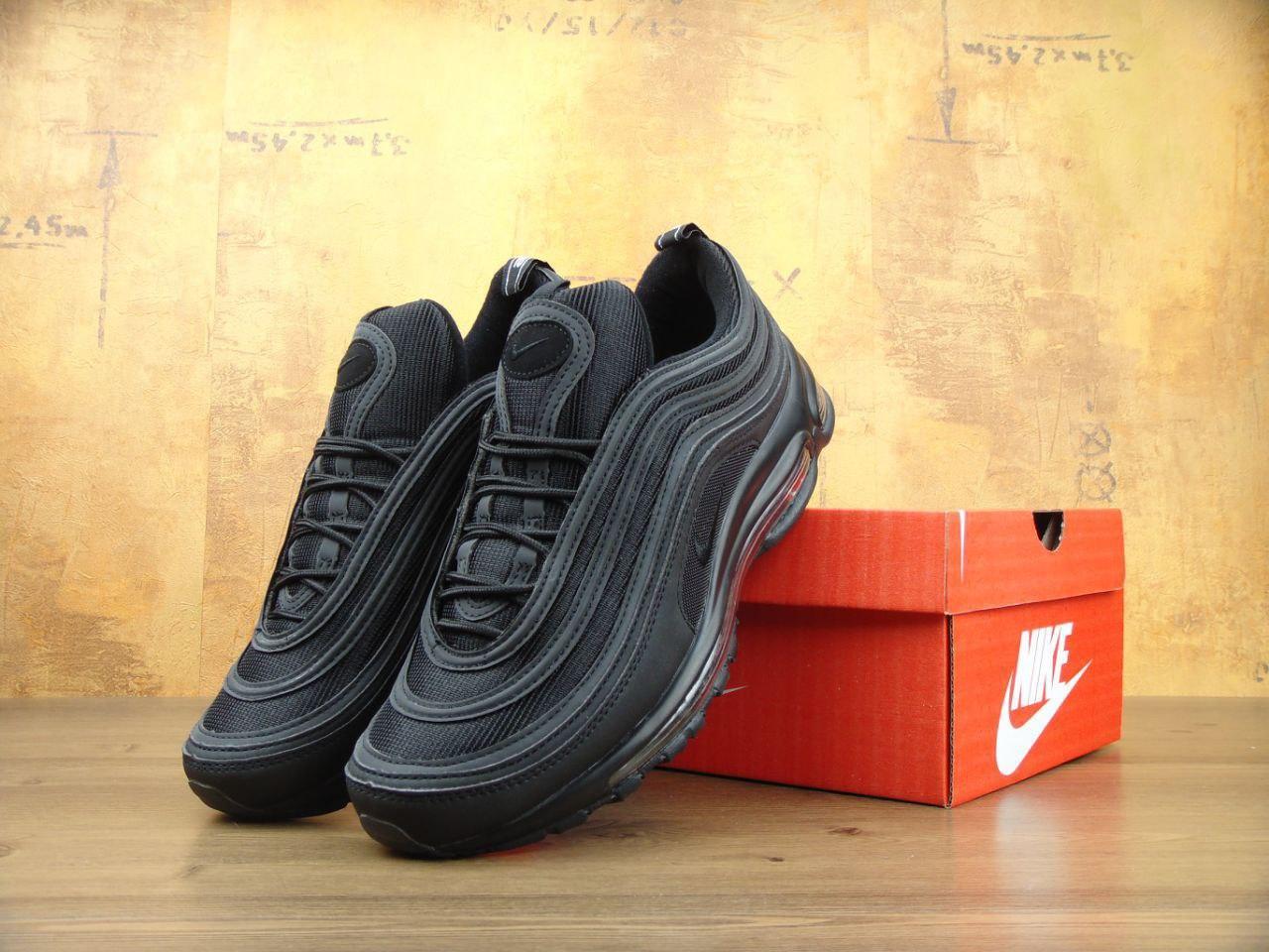 

Мужские кроссовки Nike Air Max 97 Black / Найк Аир Макс 97 Черные 45, Черный