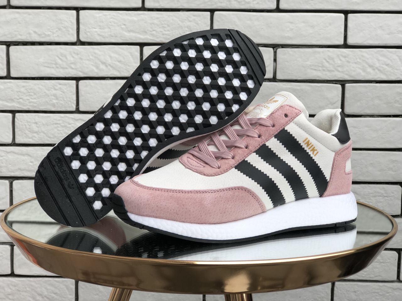 

Женские зимние кроссовки Adidas Iniki Runners White Pink / Адидас Иники Белые Розовые 40, Розовый