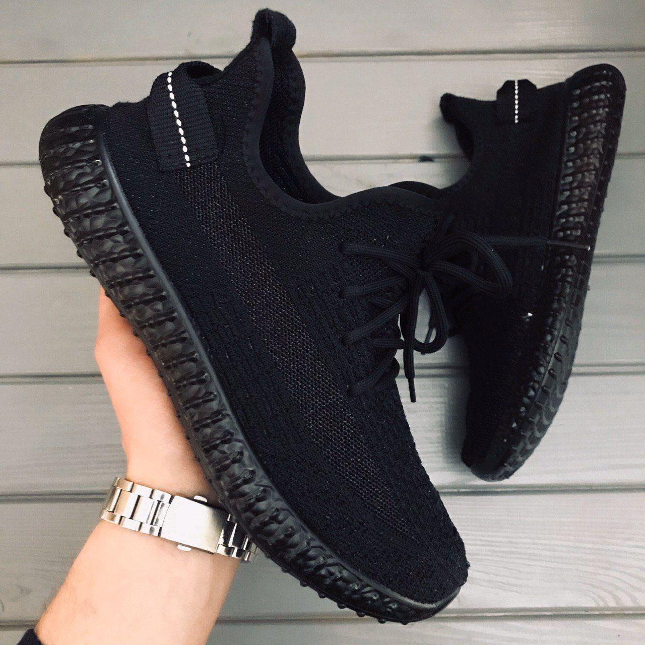 

Мужские кроссовки Adidas Yeezy Boost 350 V2 Cinder Black / Адидас Изи Буст 350 В2 Черные 44, Черный