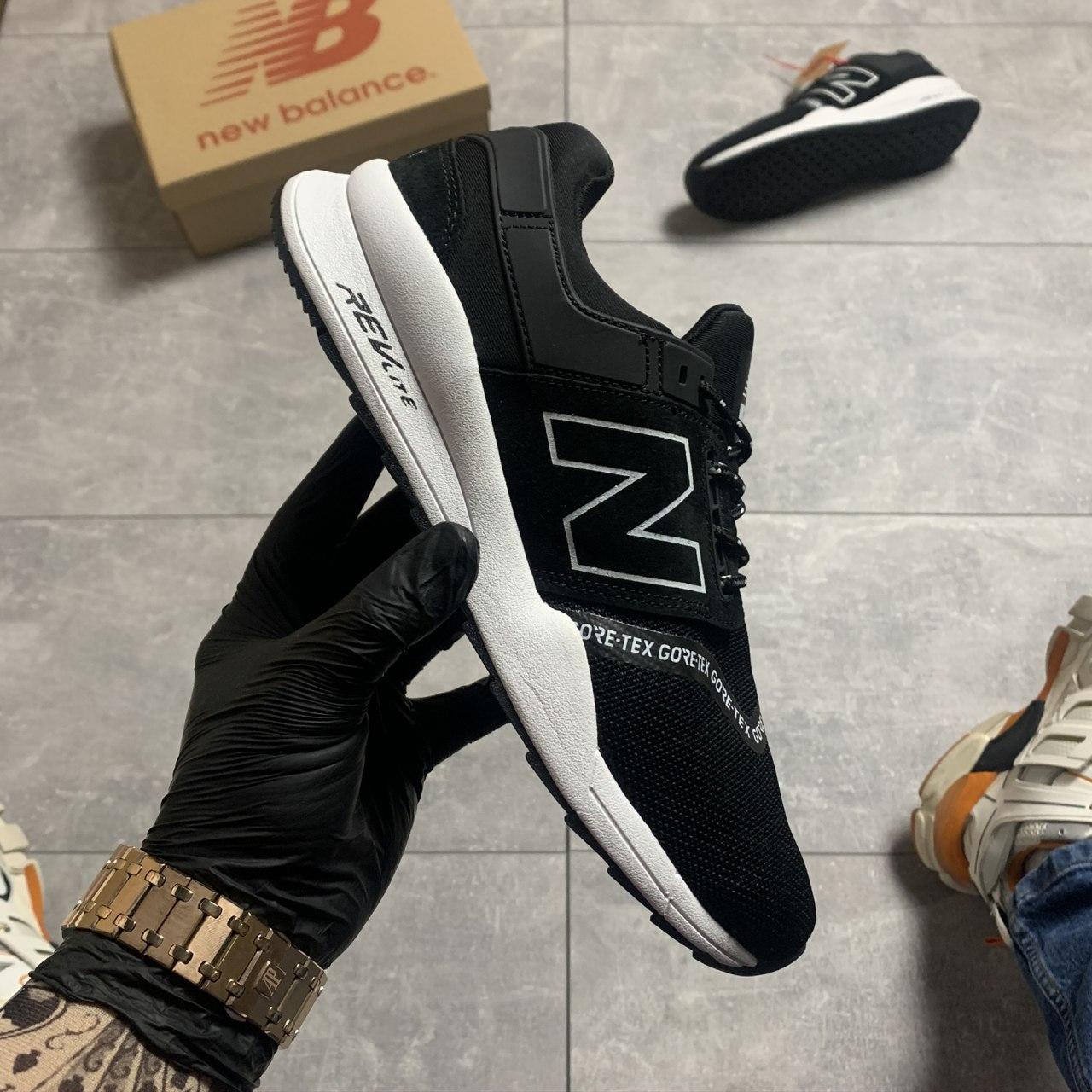 

Мужские кроссовки New Balance 574 Black White / Нью Беланс 574 Черные Белые 45, Черно-белый