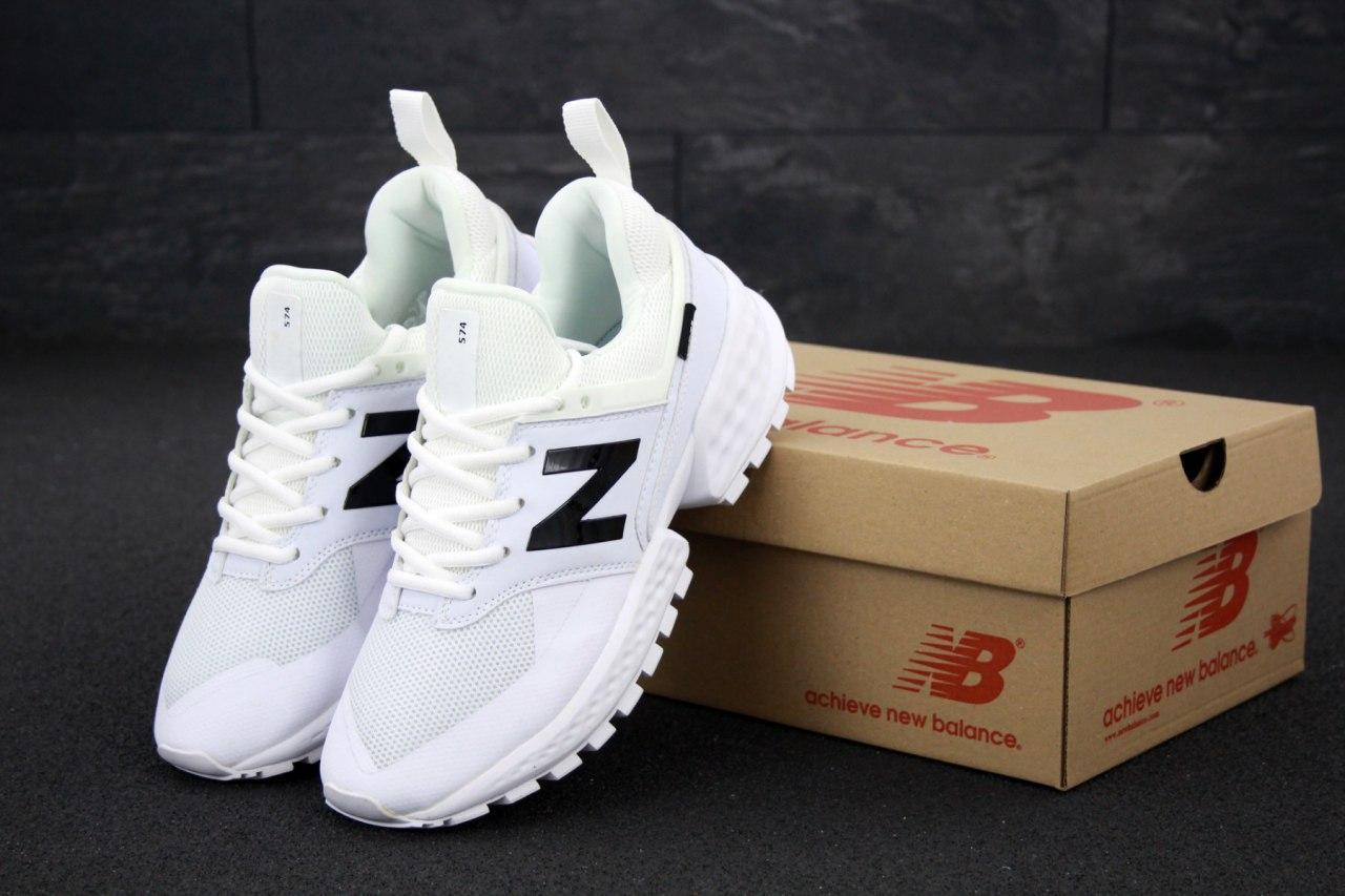 

Мужские кроссовки New Balance 574 Sport V2 White Black / Нью Беланс 574 Спорт В2 Белые Черные 42, Белый