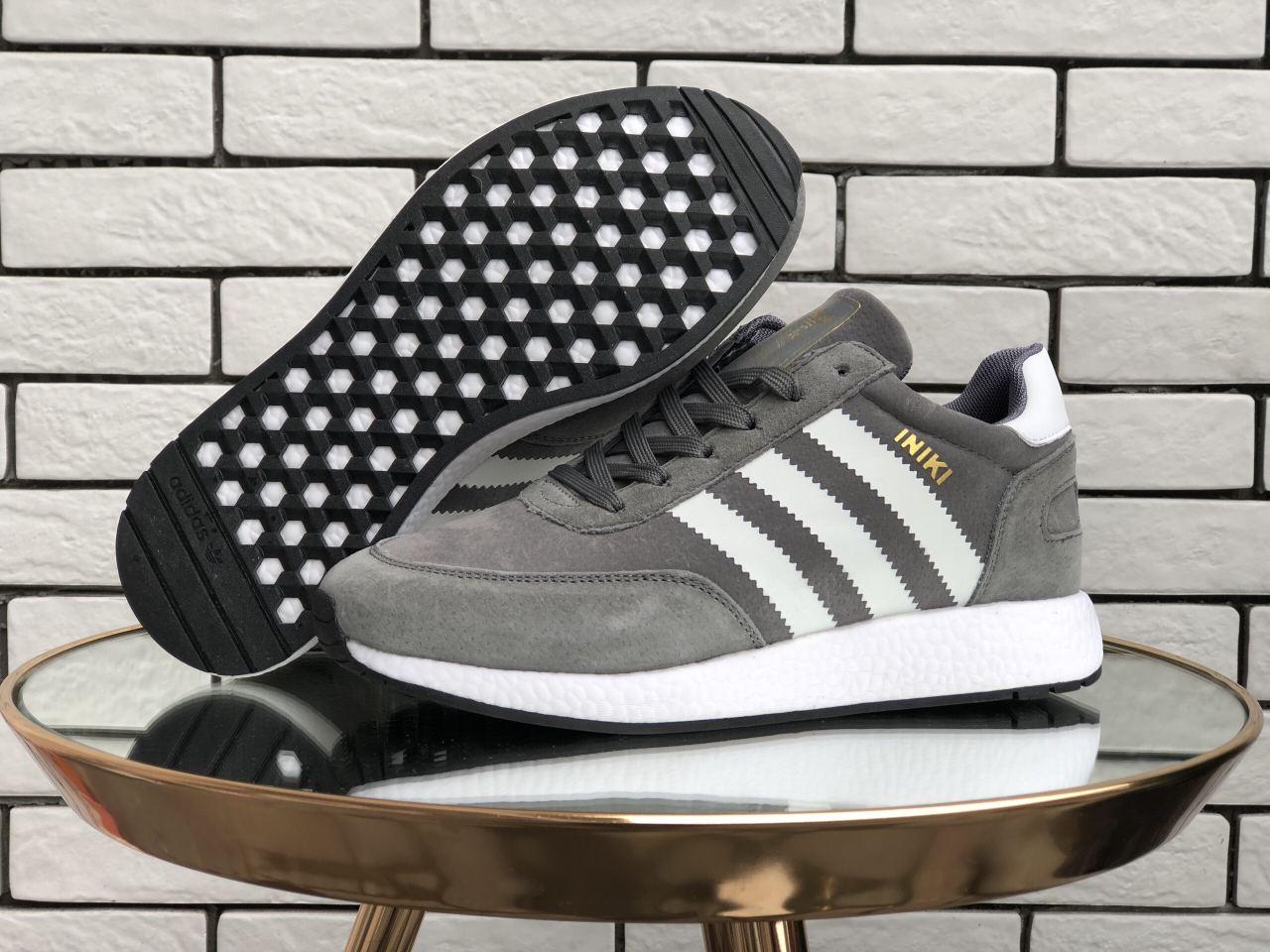 

Женские зимние кроссовки Adidas Iniki Runners Grey / Адидас Иники Серые 38, Серый