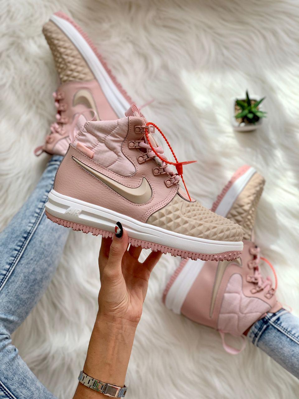 

Женские кроссовки Nike LUNAR FORCE 1 DUCKBOOT 17 Pink / Найк Лунар Форс 1 Дакбут 39, Розовый