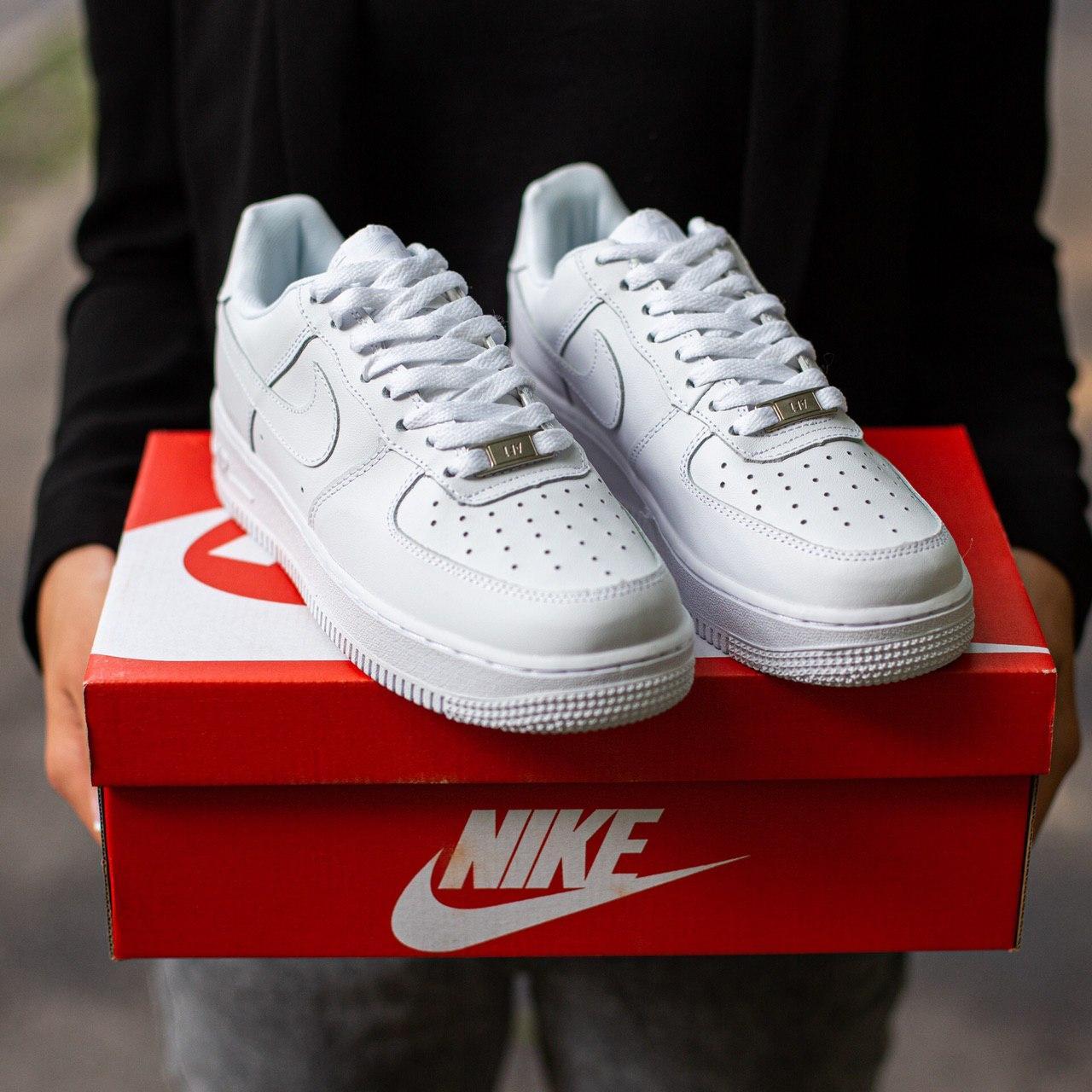 

Мужские кроссовки Nike Air Force 1 White / Найк Аир Форс 1 Белые 45, Белый