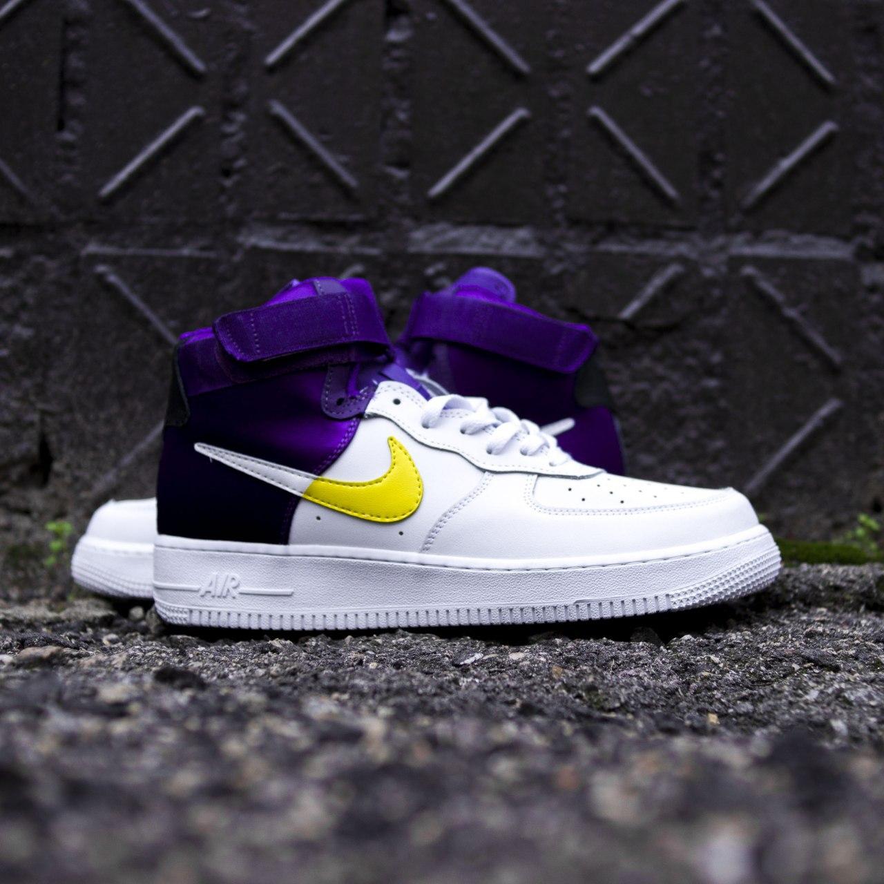 

Мужские кроссовки NIKE Air Force 1 Mid LV 8 White Violet / Найк Аир Форс 1 Мид ЛВ 8 Белые Фиолетовые 42, Фиолетовый