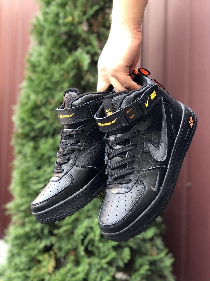 

Мужские кроссовки Nike Air Force 1 High Black / Найк Аир Форс 1 Высокие Черные, Черный