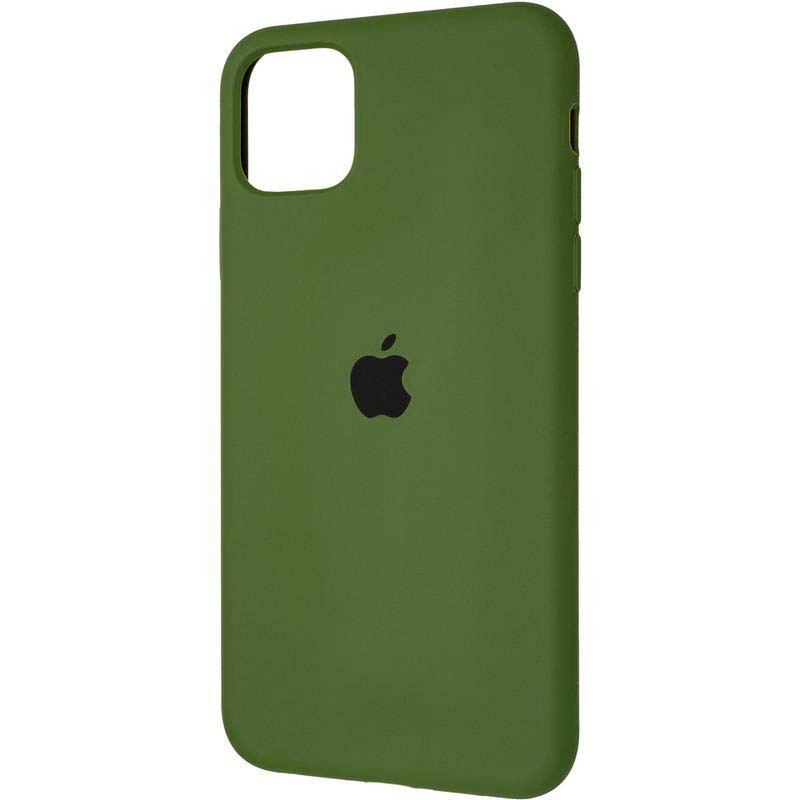 Силиконовый чехол Silicon Case для Iphone 12 mini зеленый