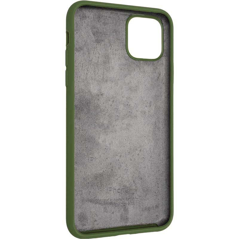 Силиконовый чехол Silicon Case для Iphone 12 mini зеленый -1