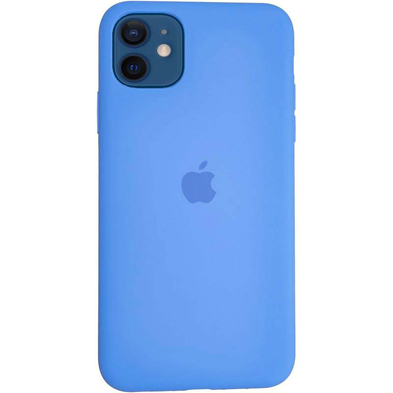 Силиконовый чехол Silicon Case для Iphone 12 mini синий -3