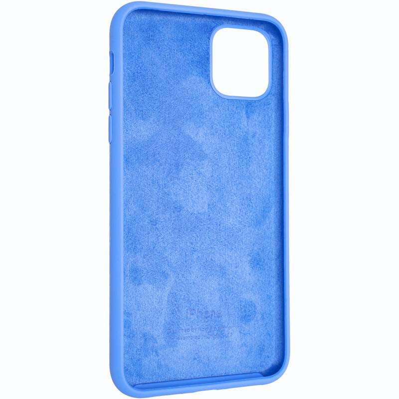 Силиконовый чехол Silicon Case для Iphone 12 mini синий -1