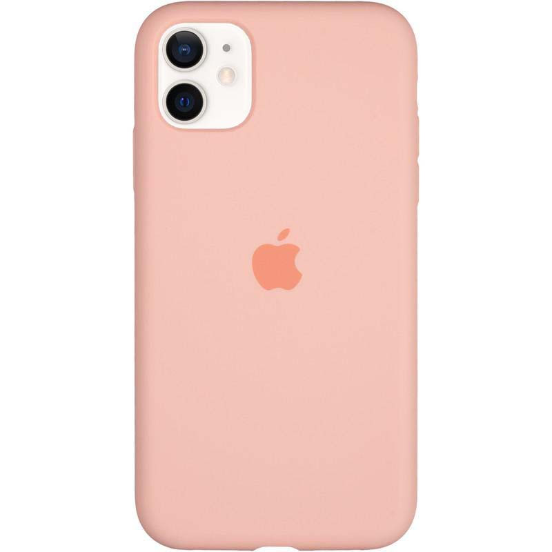 Силиконовый чехол Silicon Case для Iphone 12 mini персиковый -3