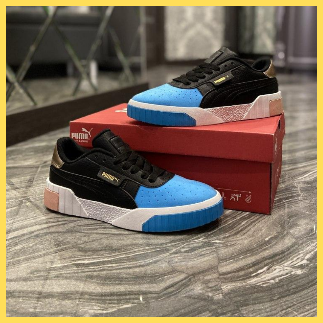 

Женские кроссовки Puma Cali Black Blue (Черный Голубой) 37