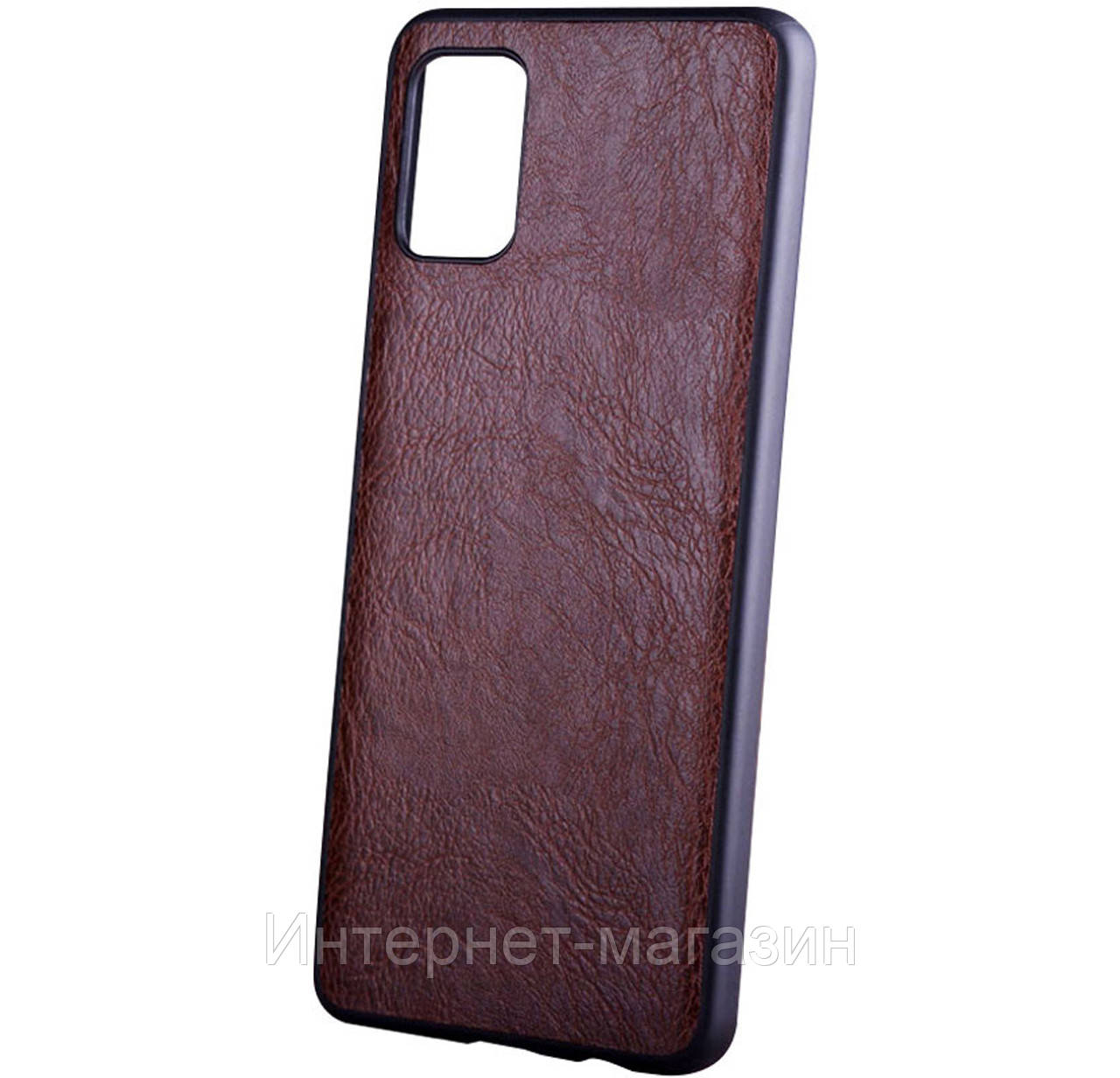 

Кожаный чехол PU Retro classic для Samsung Galaxy A41 SM-A415F Dark Brown