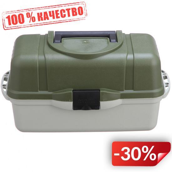 

Ящик кейс рыболовный для снастей Stenson AQT-2703 45x22.5x24 см 3 яруса (111952