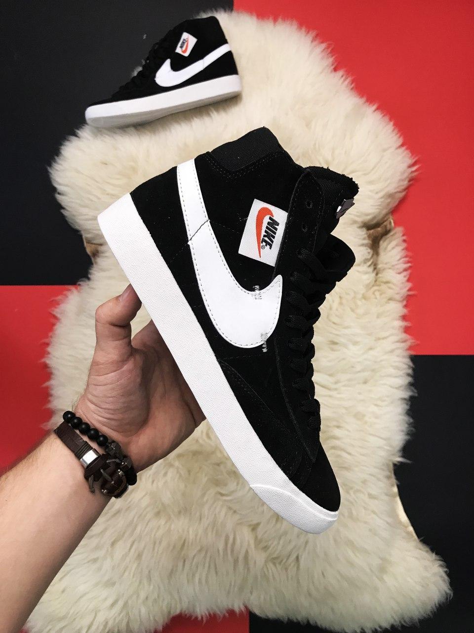 

Женские кроссовки Nike Blazer Mid Black / Найк Блейзер Мид Черные 44, Черный