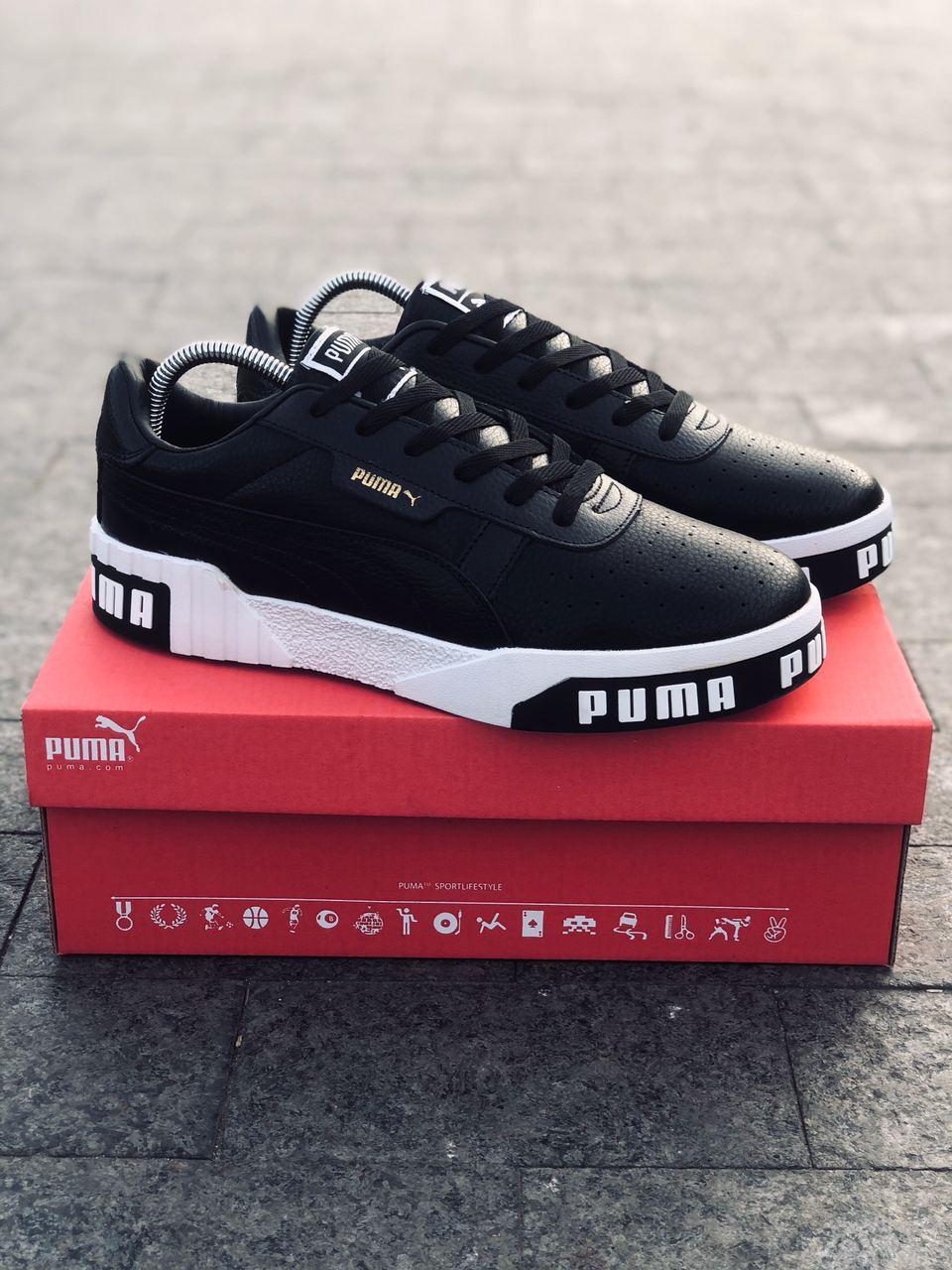 

Мужские кроссовки Puma Cali Black White / Пума Кали Черные Белые, Черно-белый