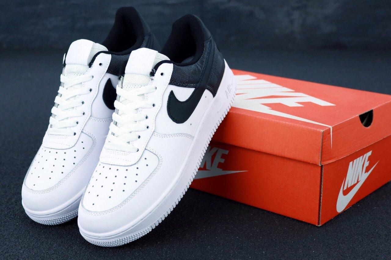 

Мужские кроссовки Nike Air Force 1 Low 07 NBA White Black / Найк Аир Форс 1 Лов 07 НБА Белые Черные 45, Черный