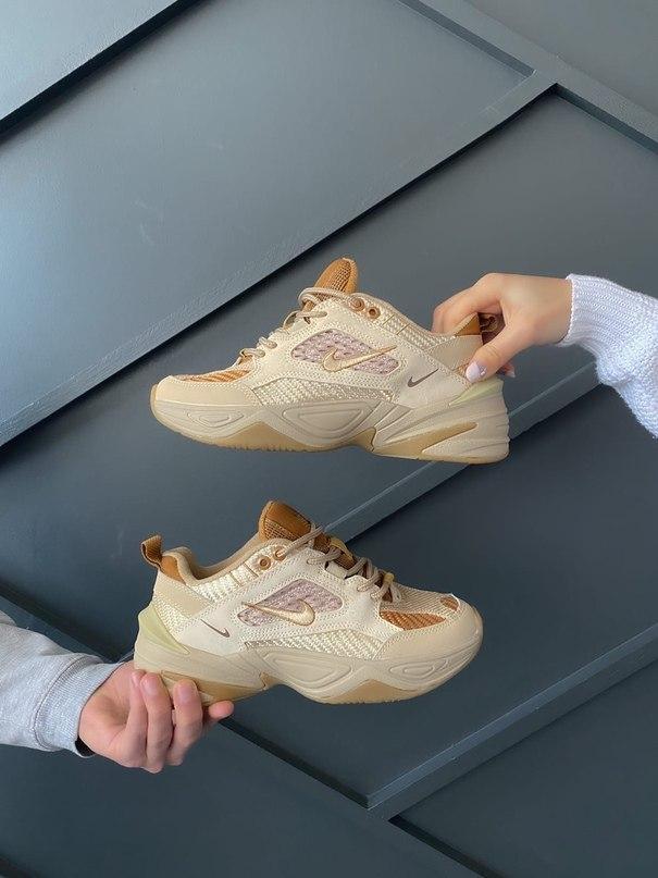 

Женские кроссовки Nike M2K Tekno Linen & Wheat & Ale Brown / Найк М2К Текно Бежевые Коричневые 40, Бежевый