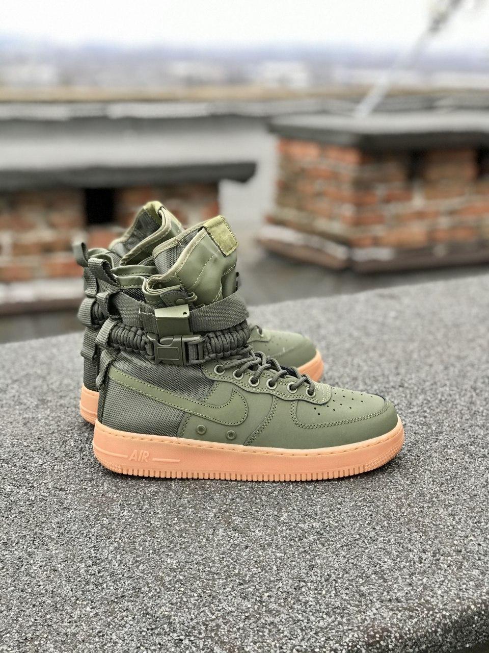 

Мужские кроссовки Nike Special Field Air Force 1 Olive / Найк СФ Аир Форс 1 Оливковый 42