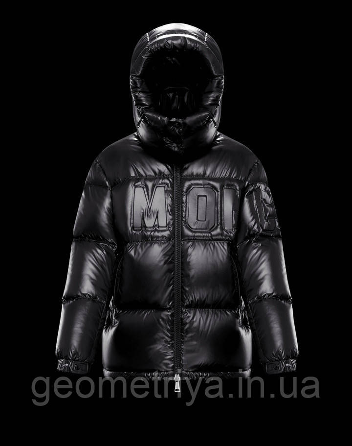 

Женская демисезонная куртка Moncler черного цвета, Серебристый