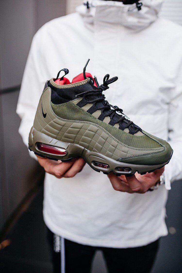 

Мужские кроссовки Nike 95 Sneakerboot "Green / Найк Аир Макс 95 Зеленые 42, Зелёный