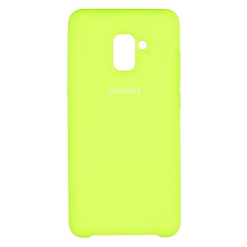 

Чехол Silicone Case оригинальный для Samsung Galaxy A8 Plus A730 Lime (39), Зеленый
