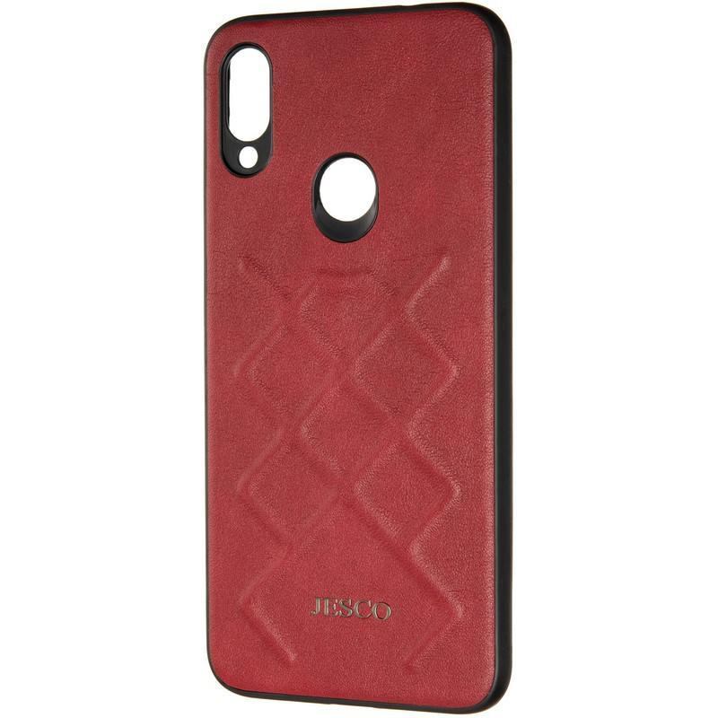 

Чехол Jesco Leather для Xiaomi Redmi Note 7 Pro Red, Красный