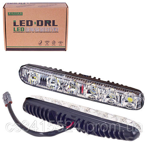 

Фары доп/дневного света XS-006 DRL 16 6LED/4W/12V/пластик/190*26mm/с поворотом 09480 (XS-006)