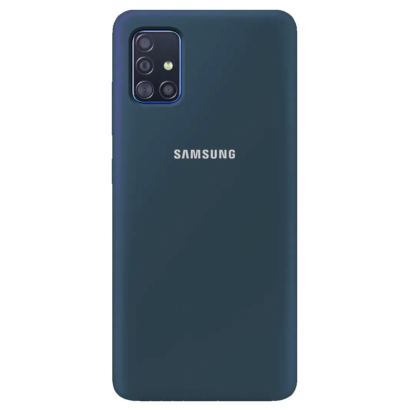 

Чехол Silicone Cover Full Protective (AA) для Samsung Galaxy A51 Синий / Cosmos blue