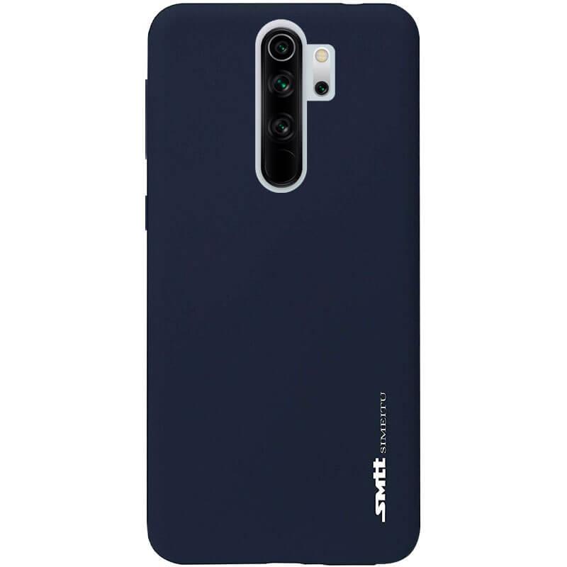 

TPU чехол матовый SMTT для Xiaomi Redmi Note 8 Pro Синий (soft touch)