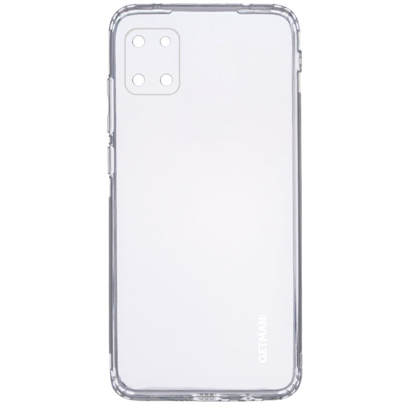 

TPU чехол GETMAN Clear 1,0 mm для Samsung Galaxy Note 10 Lite (A81) Бесцветный (прозрачный)