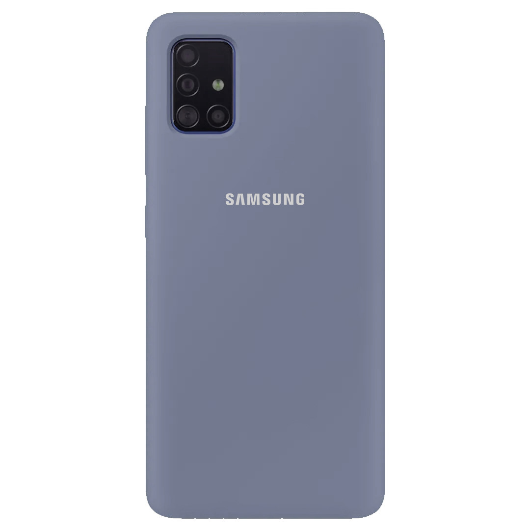 

Чехол Silicone Cover Full Protective (AA) для Samsung Galaxy A51 Серый / Lavender Gray