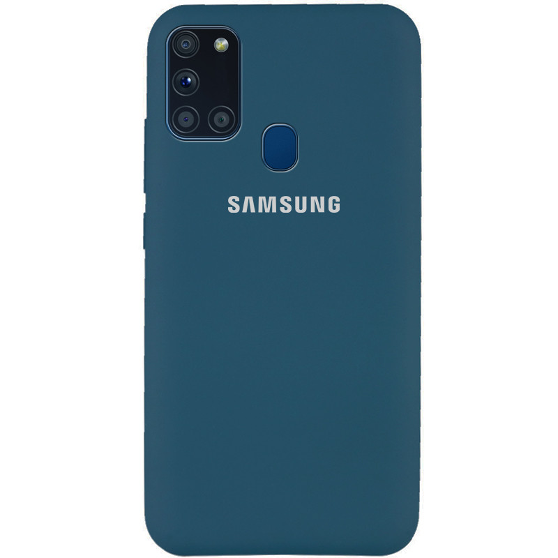 

Чехол Silicone Cover Full Protective (AA) для Samsung Galaxy A21s Синий / Cosmos Blue