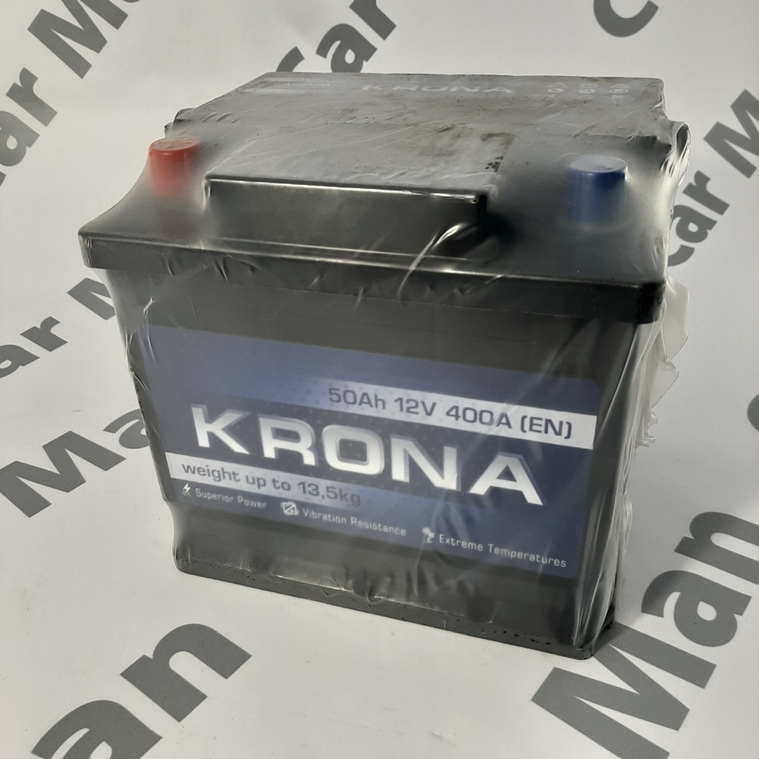 

Аккумулятор автомобильный Krona (+/-) 12V 50Ah 400A(EN)