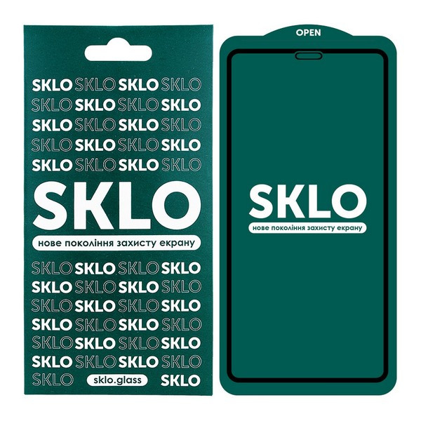 

Захисне скло Apple iPhone 12 Pro Max Full Glue 5D прозоре (чорне) SKLO