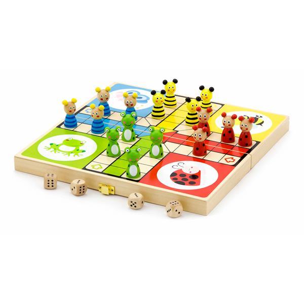 

Деревянная настольная игра Viga Toys Лудо (50064), Разноцветный