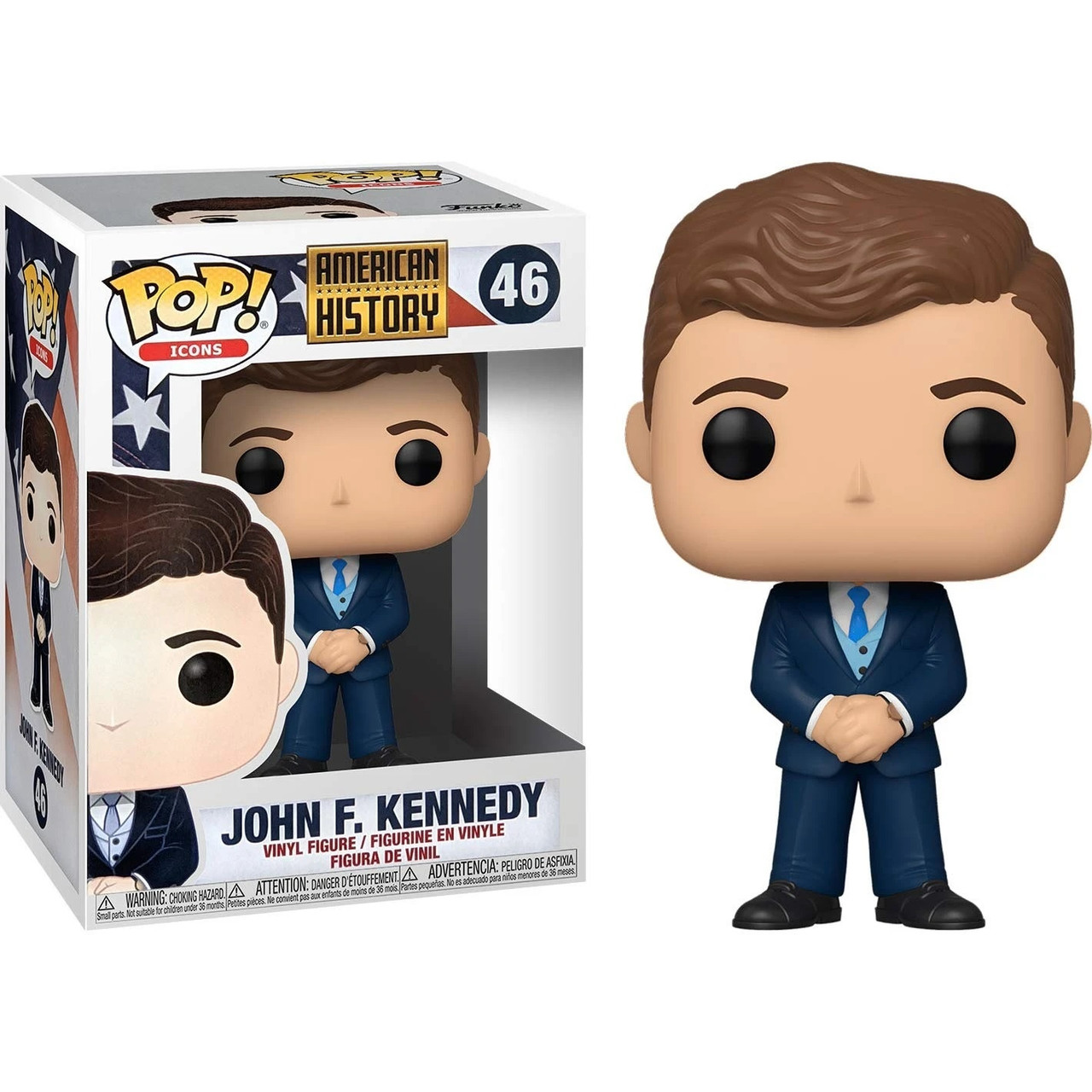 

Фигурка Funko Pop Фанко Поп Американская История Джон Кеннеди John Kennedy 10 см Movies АН JK 46