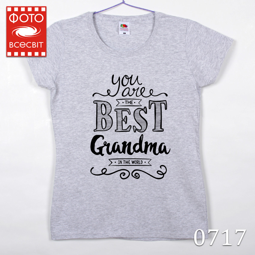 

Футболка жіноча “Best grandma” , Меланж