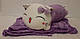 Игрушка плед подушка Котик виноград, фото 2