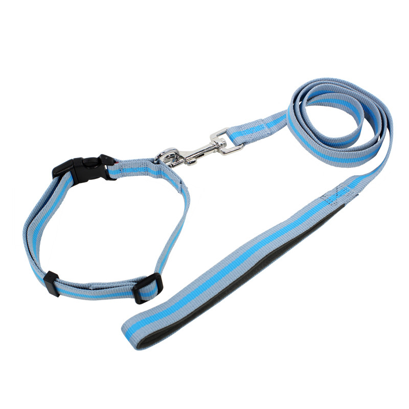 

Ошейник для собак TUFF HOUND TC00305 Blue Gray (2.0*38-51) с поводком принтом