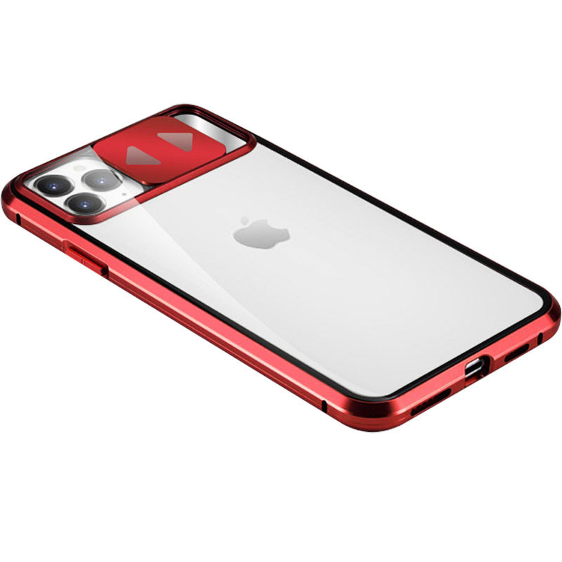 

Чехол Camshield 360 Metall+Glass со шторкой для камеры для Apple iPhone 11 Pro (5.8"), Красный